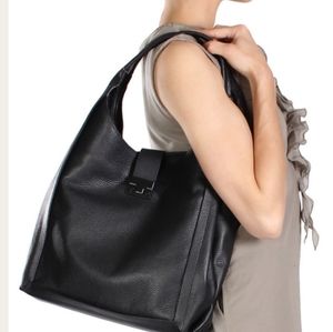 NEW! Loeffler Randall Lrg Black  Leather Tote